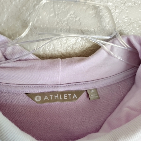 Athleta Sayulita long sleeve Hoodie LILAC sz M - Picture 5 of 8